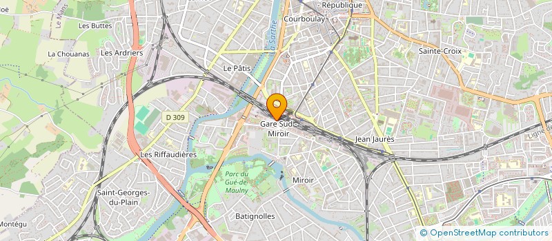 localisation de l'entreprise ASSOCIATION DES ARCHITECTES DE LA SARTHE  LE MANS