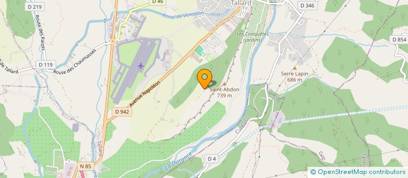 localisation de l'entreprise ASSOCIATION DES ARTISANS, DES COMMERCANTS, DES AGRICULTEURS ET PROFESSIONS LIBERALES DE TALLARD  TALLARD