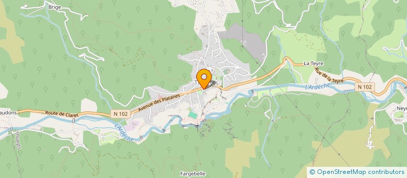 localisation de l'entreprise ASSOCIATION DES ARTISANS ET COMMERCANTS ATHOGIENS  THUEYTS