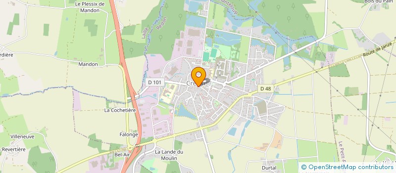 localisation de l'entreprise ASSOCIATION DES ARTISANS ET COMMERCANTS DE CREVIN  CREVIN