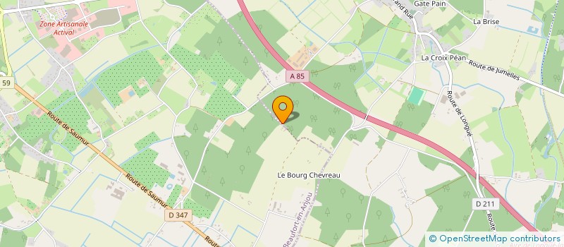 localisation de l'entreprise ASSOCIATION DES ARTISANS ET COMMERCANTS DE LA VALLEE DE L'AUTHION à BEAUFORT-EN-ANJOU