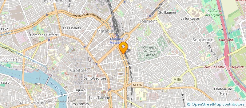 localisation de l'entreprise ASSOCIATION DES ARTISANS RETRAITES DE LA HAUTE GARONNE  TOULOUSE