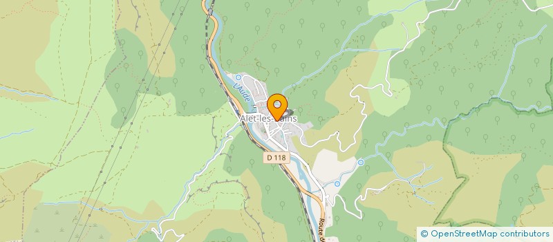 localisation de l'entreprise ASSOCIATION DES ARTISTES ALETOIS  ALET-LES-BAINS