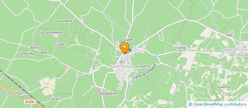 localisation de l'entreprise ASSOCIATION DES ARTISTES AMATEURS AMIS DES ARTS D'AQUITAINE à SAINT-EMILION