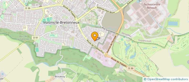 localisation de l'entreprise ASSOCIATION DES ARTISTES DE GUYANCOURT PRO-ART (ADAG PRO-ART) à VOISINS-LE-BRETONNEUX
