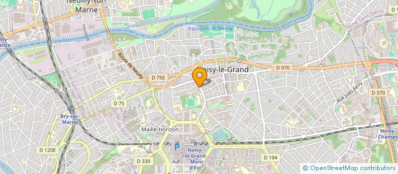 localisation de l'entreprise ASSOCIATION DES ARTISTES DE NOISY LE GRAND à NOISY-LE-GRAND