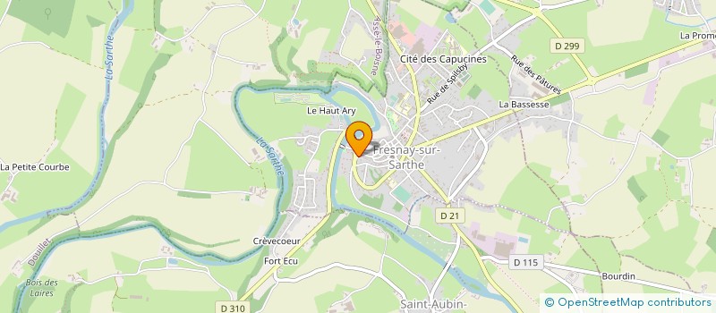 localisation de l'entreprise ASSOCIATION DES ARTISTES DU NORD SARTHE à FRESNAY-SUR-SARTHE
