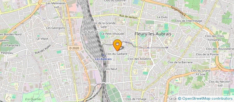 localisation de l'entreprise ASSOCIATION DES ARTISTES FLEURYSSOIS  FLEURY-LES-AUBRAIS