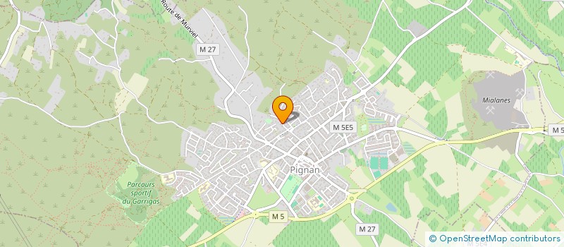 localisation de l'entreprise ASSOCIATION DES ARTISTES PEINTRES ET SCUPTEURS DE PIGNAN  PIGNAN