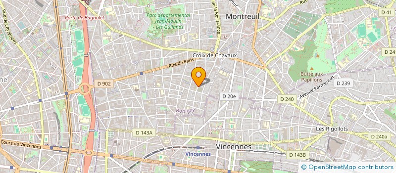 localisation de l'entreprise ASSOCIATION DES ARTS POPULAIRES NESHAMA à MONTREUIL