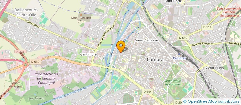 localisation de l'entreprise ASSOCIATION DES ARTS VIVANTS DU CAMBRESIS  CAMBRAI