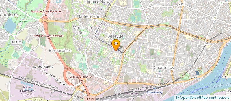 localisation de l'entreprise ASSOCIATION DES AS à NANTES