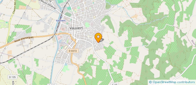 localisation de l'entreprise ASSOCIATION DES ASSISTANCES MATERNELLES INDEPENDANTES ASS-MAT LA COMPAGNIE DES TURBULETTES à VAUVERT