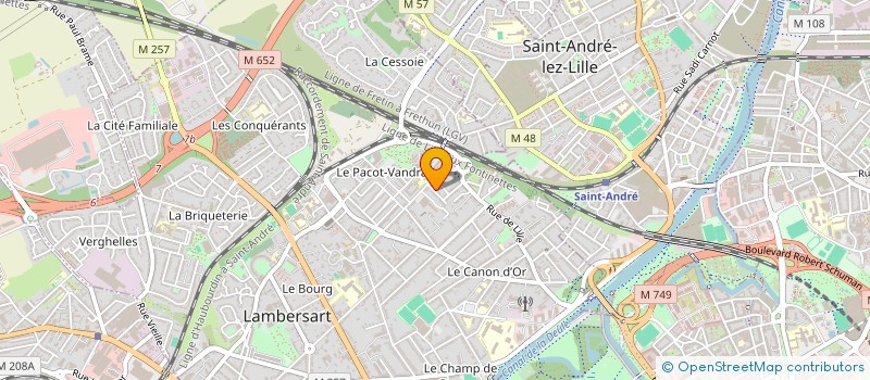 localisation de l'entreprise ASSOCIATION DES ASSISTANTES MATERNELLES LAMBERSARTOISES à LAMBERSART