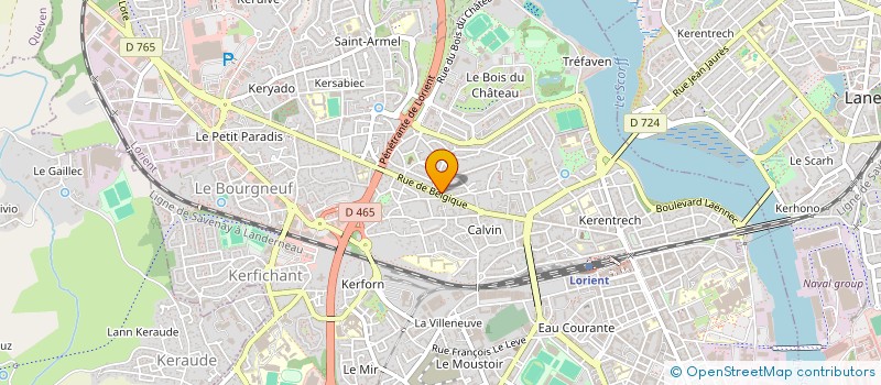 localisation de l'entreprise ASSOCIATION DES ATELIERS D ARTISTES à LORIENT