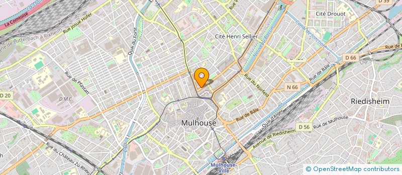 localisation de l'entreprise ASSOCIATION DES AVOCATS DE LA JEUNESSE DU BARREAU DE MULHOUSE  MULHOUSE