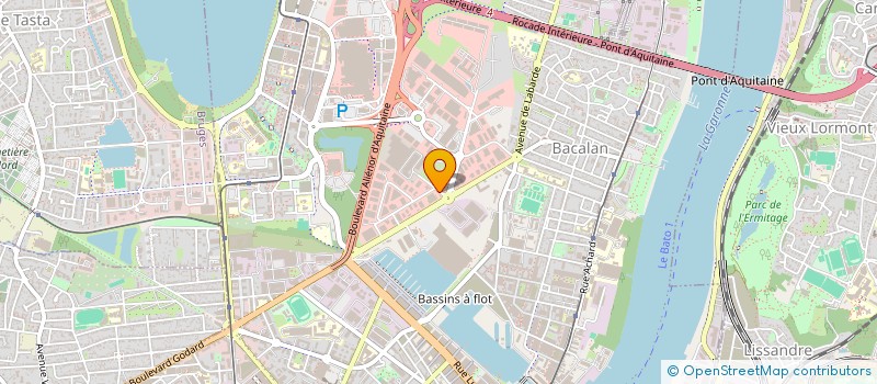 localisation de l'entreprise ASSOCIATION DES BANQUES ALIMENTAIRES DE NOUVELLE-AQUITAINE / A.B.A.N.A.  BORDEAUX