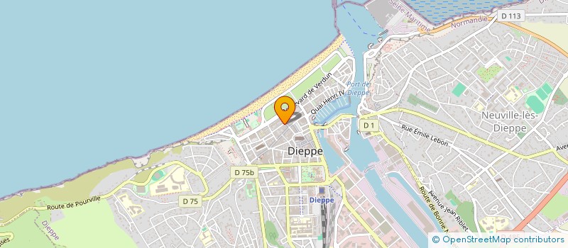 localisation de l'entreprise ASSOCIATION DES BARMEN DE NORMANDIE  DIEPPE