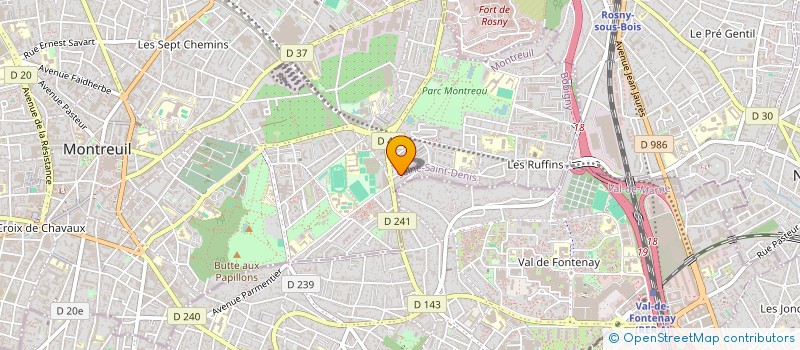 localisation de l'entreprise ASSOCIATION DES BASSILOIS DE FRANCE (A.B.A.F) à MONTREUIL