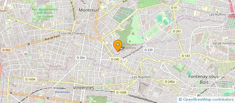 localisation de l'entreprise ASSOCIATION DES BEAUMONTS à MONTREUIL