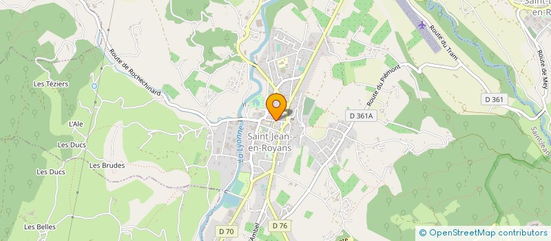 localisation de l'entreprise ASSOCIATION DES BENEVOLES DE LA MEDIATHEQUE DE SAINT JEAN EN ROYANS  SAINT-JEAN-EN-ROYANS