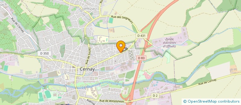 localisation de l'entreprise ASSOCIATION DES BENEVOLES ET AMIS DU GRUN  CERNAY