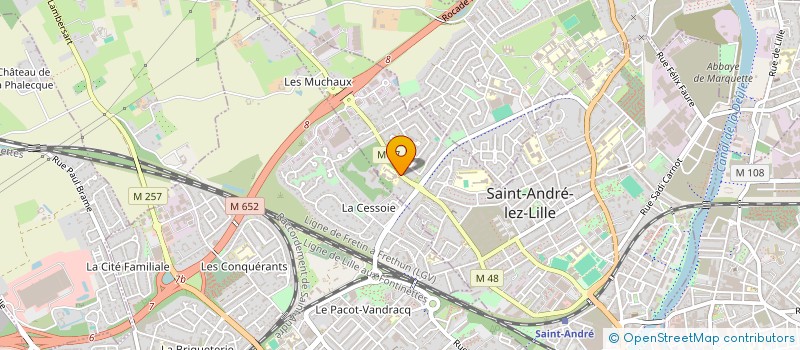 localisation de l'entreprise ASSOCIATION DES BERNARDINES  SAINT-ANDRE-LEZ-LILLE