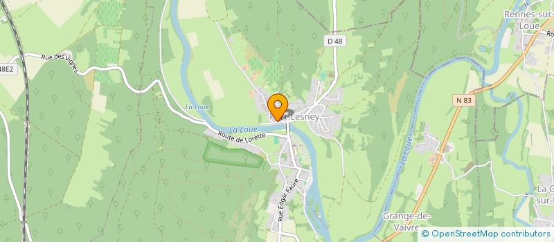 localisation de l'entreprise ASSOCIATION DES BOUILLEURS DE CRU DE PORT LESNEY  PORT-LESNEY