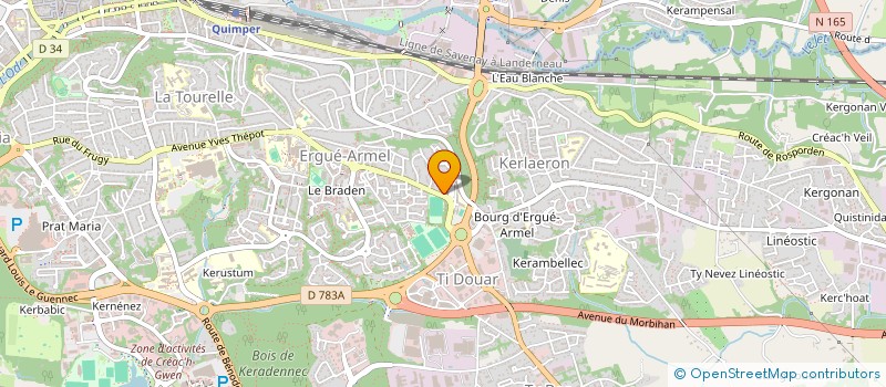 localisation de l'entreprise ASSOCIATION DES BOULANGERS NOVATEURS à QUIMPER