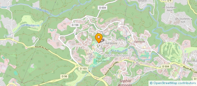 localisation de l'entreprise ASSOCIATION DES BOULISTES DE SOPHIA ANTIPOLIS à VALBONNE