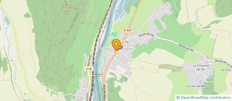 localisation de l'entreprise ASSOCIATION DES BOUT ' CHOU DE CORNY  CORNY-SUR-MOSELLE