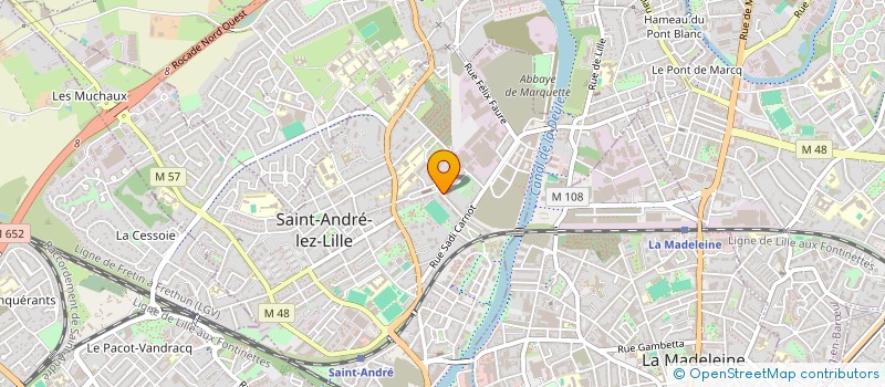 localisation de l'entreprise ASSOCIATION DES BRINS D'ZINGUES  SAINT-ANDRE-LEZ-LILLE