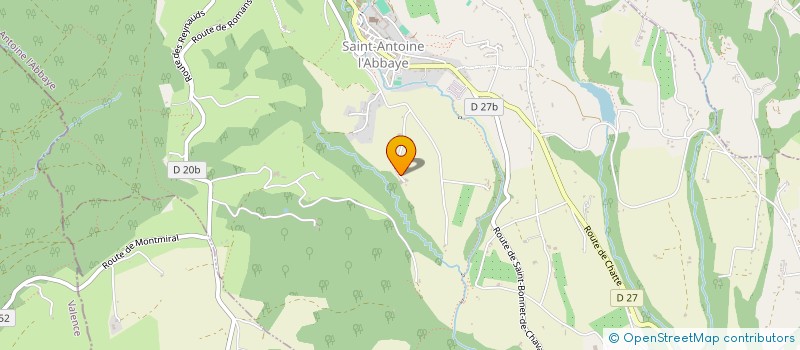 localisation de l'entreprise ASSOCIATION DES BTS AGRICOLE EN DECOUVERTE  SAINT ANTOINE L'ABBAYE