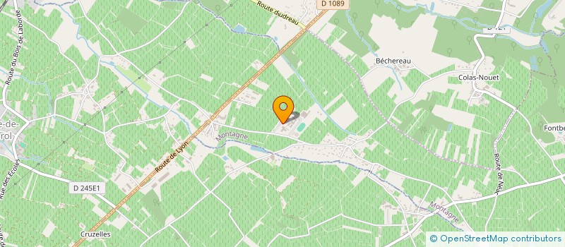 localisation de l'entreprise ASSOCIATION DES BTS COMMERCE DU LYCEE VITICOLE DE LIBOURNE MONTAGNE  MONTAGNE