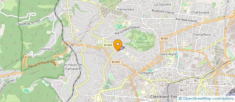 localisation de l'entreprise ASSOCIATION DES BURUNDAIS ET DES AMIS DU BURUNDI D'AUVERGNE  CLERMONT-FERRAND