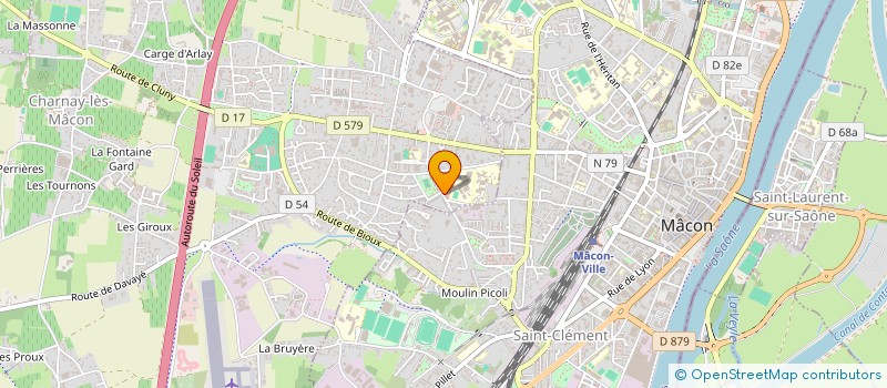 localisation de l'entreprise ASSOCIATION DES CADETS DE LA GENDARMERIE DE SAONE-ET-LOIRE  CHARNAY-LES-MACON