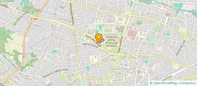 localisation de l'entreprise ASSOCIATION DES CADETS DE LA GENDARMERIE DES PYRENEES-ATLANTIQUES - A.C.G.N 64 à PAU