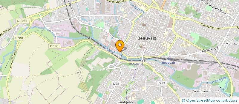 localisation de l'entreprise ASSOCIATION DES CADETS DE LA GENDARMERIE NATIONALE DE L'OISE  BEAUVAIS