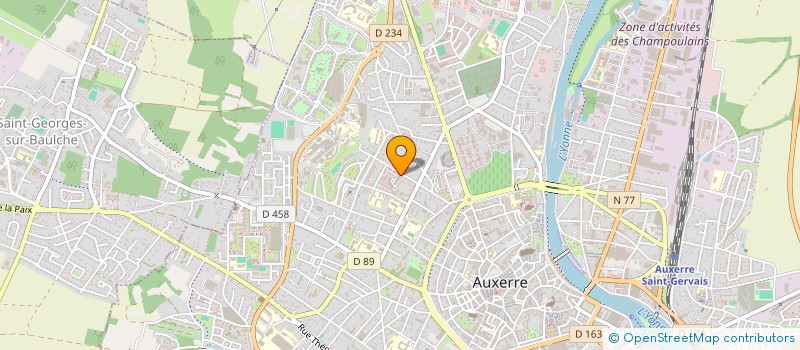 localisation de l'entreprise ASSOCIATION DES CADETS DE LA GENDARMERIE NATIONALE DE L'YONNE à AUXERRE