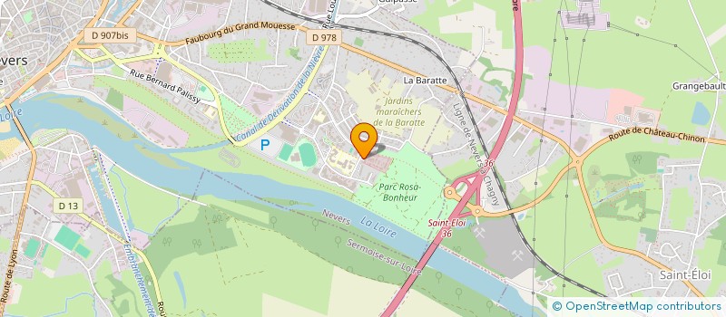 localisation de l'entreprise ASSOCIATION DES CADETS DE LA GENDARMERIE NATIONALE DE LA NIEVRE à NEVERS