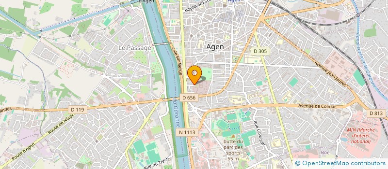 localisation de l'entreprise ASSOCIATION DES CADETS DE LA GENDARMERIE NATIONALE DE LOT-ET-GARONNE  AGEN