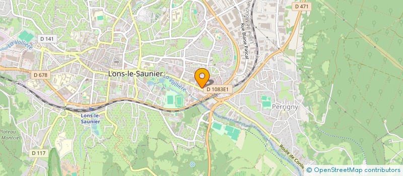 localisation de l'entreprise ASSOCIATION DES CADETS DE LA GENDARMERIE NATIONALE DU JURA à LONS-LE-SAUNIER