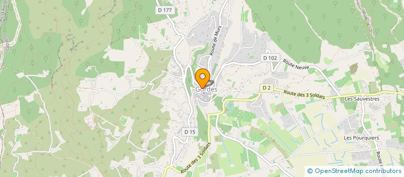 localisation de l'entreprise ASSOCIATION DES CADETS DE LA RESISTANCE COMITE DE GORDES MONT DU VAUCLUSE ET LUBERON  GORDES