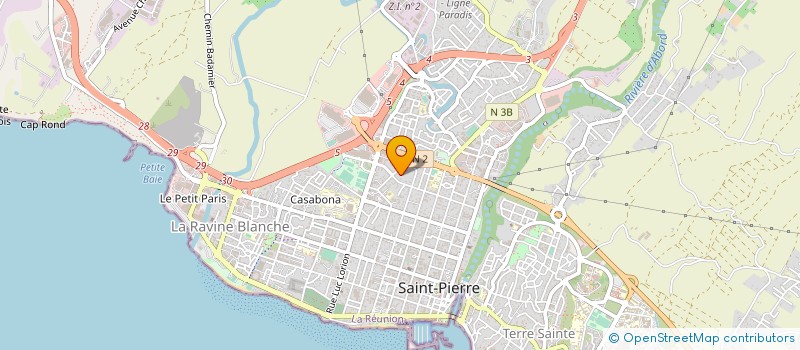 localisation de l'entreprise ASSOCIATION DES CADRES DE L'ANIMATION EDUCATIVE ET SOCIOCULTURELLE à SAINT PIERRE