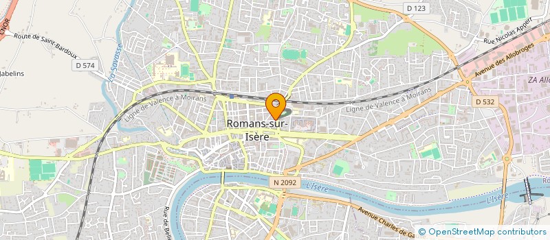 localisation de l'entreprise ASSOCIATION DES CADRES DE RESERVE DE LA DROME ET DE L'ARDECHE à TOURNON SUR RHONE