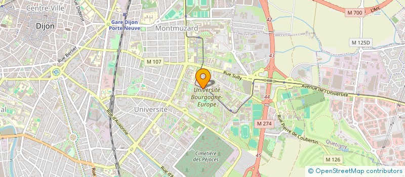 localisation de l'entreprise ASSOCIATION DES CAMEROUNAIS A DIJON  DIJON