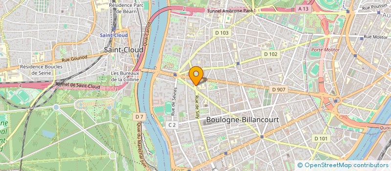 localisation de l'entreprise ASSOCIATION DES CANCEREUX APRES HOSPITALISATION à BOULOGNE-BILLANCOURT