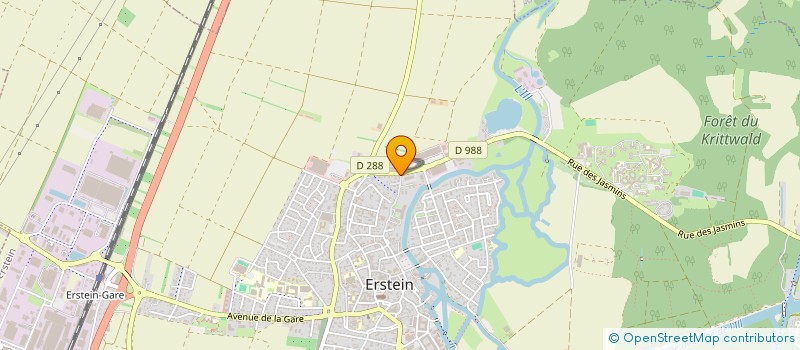 localisation de l'entreprise ASSOCIATION DES CANOTIERS  ERSTEIN