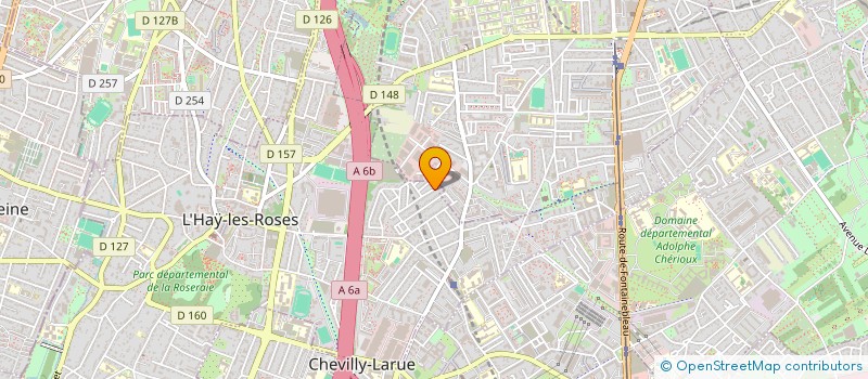 localisation de l'entreprise ASSOCIATION DES CASTORS DU JARDIN PARISIEN  L'HAY-LES-ROSES