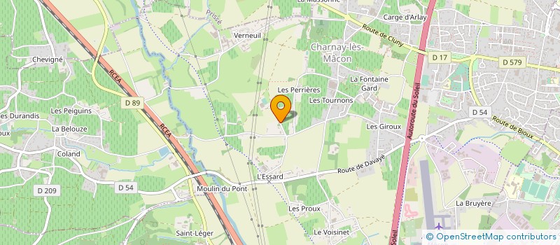 localisation de l'entreprise ASSOCIATION DES CAVALIERS DE CHARNAY  CHARNAY-LES-MACON